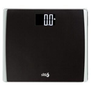 스마트 정밀 디지털 욕실 저울 550파운드 대용량 엑스트라 와이드 플랫폼 체중을 위한 블랙