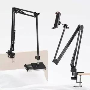 핸드폰거치대 자바라 침대누워서 탁상용 클립각도조절