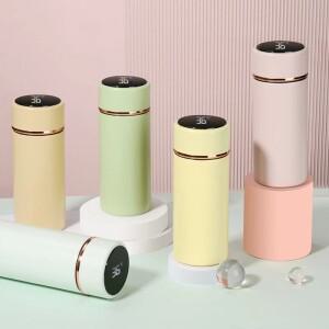 280ML 스마트 보온병 물병 스마트 온도 디스플레이 스테인레스 스틸 진공 플라스크 필터 티 컵