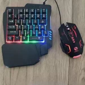 블루투스컨버터 배그키마 모바일배틀그라운드 키보드 키 게임용 한손 게임 패드 버티컬키보드