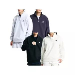 [하프클럽/뉴발란스]뉴발란스 공용 TEAM STACKED 기모 반집업 맨투맨 4종 택1