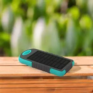 태양광 휴대폰 충전기 라이트 2in1 휴대용 보조배터리 태양열 패널 LED 손전등 랜턴