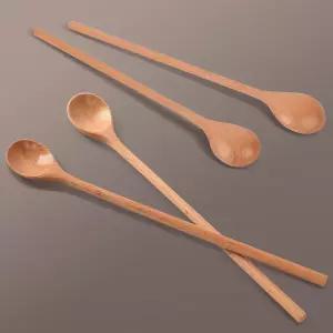 비취우드 롱 티스푼 2P 나무 긴스푼 원목 커피스푼/우드스푼/롱드링크/스푼/우드/1인/유아/식기/세트/티스