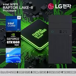 LG 데스크탑 코어i9 14세대 GTX1660SP 컴퓨터 B90MV-I9AR4SB-GTX1660SP WIN11 i9-14900 32GB SSD256GB