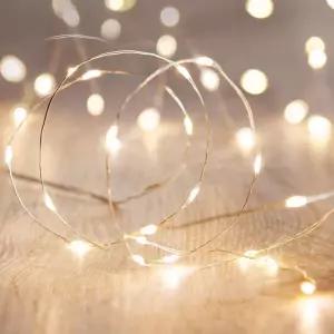 실전구 좁쌀 줄줄이전구 미니 와이어 캠핑장 철사조명