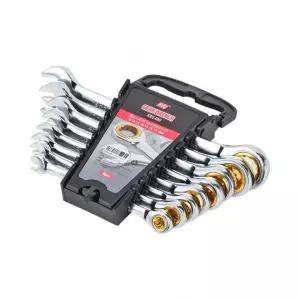 케이디와이 기어렌치 세트 KRG-08S 8PCS 크롬 도금