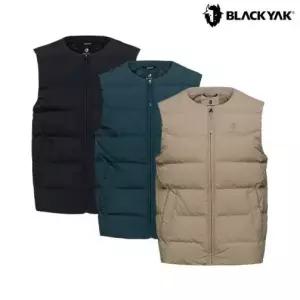 [롯데백화점]블랙야크 남성 롯지 퀼팅 구스다운 베스트 라운드 헝가리구스 패딩조끼 1BYVSWU007 GD