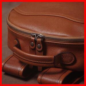 GURO 럭셔리 브랜드 진짜 가죽 배낭 남성과 여성 대용량 주말 여행 가방 소가죽 책가방 비즈니스 16 노트