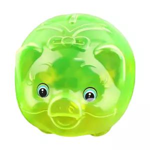 컬러 투명 돼지 저금통 동전 모으기 보관 왕대형