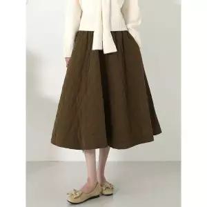 [시크루즈]아븐 퀄팅 패딩 플레어 스커트 BDSS204_P407920149