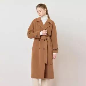 [케네스레이디](대전신세계)[BYLYNN] 울 캐시 플랩 더블버튼 벨티드 코트 EHHCOK0900