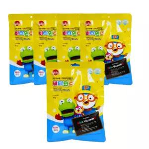 뽀로로 비타민C 복숭아맛 50정X5개