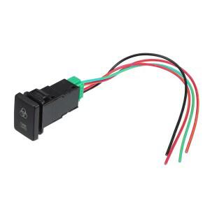 도요타 호환 랜드크루저 4러너용 커넥터 와이어가 있는 좀비 라이트 푸시 버튼 스위치/오프 스위치 패널/방수/1세트 블루