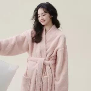 골프샤워가운 극세사가운 샤워로브 목욕가운 호텔가운 모던 겨울 인기 트렌드 여성 골프가운 샤워가운