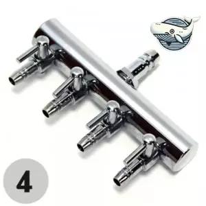 [셀러에이드]세련된 산소공급기 4구 수조용 에어조절 분배기