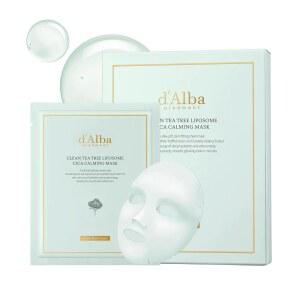 d Alba 클린티트리 리포좀 시카커밍 마스크팩 3매입 Clean Tea Tree Liposome Cica Calming Mask 팩 페이스 수분 보충