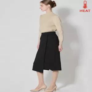 [보니스팍스][보니스팍스(Bonispax)] 슬릿 자수 언발 기모 롱스커트 (택가격 159000원)