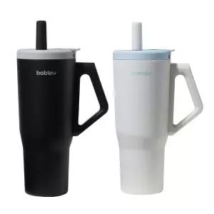 바블로브 인피니티 보온보냉 대용량 빨대 316고급스텐텀블러 1090ml