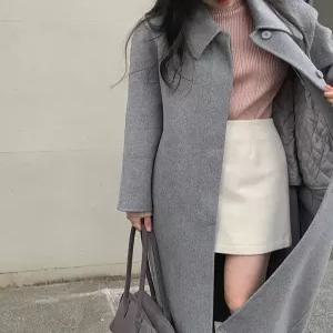 엘노아 핸드메이드 롱코트 / 누빔안감