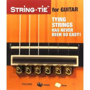 클래식 또는 플라멩코 스페인 기타를 위한 테너 스트링 타이 테일피스 브릿지 비즈 세트, 앰버 컬러 비즈.