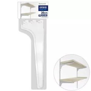 [유토피아]철재 선반받침 대2P 20cm 벽선 W 벽걸이선반 무지주벽선반 인테리어벽선반 철제벽선반 찬넬선반