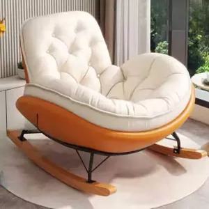 1인용 흔들의자 쿠션 넓은 안락 의자 스윙 체어 원목