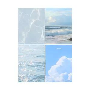 모닝글로리 2000 벨벳제본노트3 유선노트 줄노트 줄공책 연습장 무제노트