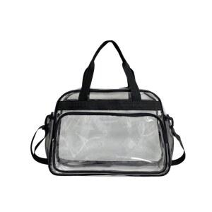 다용도 검은 야구장 야구직관가방 방수 스포츠 PVC 숄더백 투명 블랙