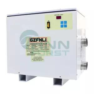 히트펌프보일러 야외 온천 사우나 시공 220V 5.5KW 공기열 온수기