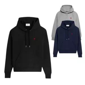 아미 스몰하트 로고패치 후드 티셔츠