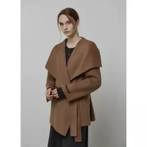 잇미샤 캐시미어 블렌디드 숄 카라 핸드메이드 하프 코트 ITPAHHC860 804869