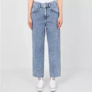 게스 여성 청바지 맘핏 투버튼 라이트블루 YL2D7035 342628