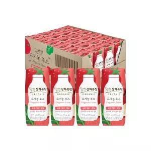 [롯데백화점]상하목장 [입점혜택] 상하목장 유기농주스 사과딸기케일 125ml 24팩+소잘 미니 120ml 4팩
