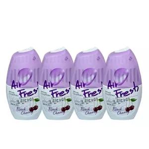 에어후레쉬 크리스탈워터 실내용 방향제 블랙체리 400ml x4개