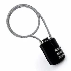 미니 3자리 다이얼 비밀번호 자전거 와이어락 자물쇠