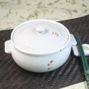 단고재 백자 목련 원형 뚜껑찜기(소) / 죽그릇, 찜그릇, 도자기찜기 / 갈비찜 등