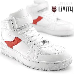 초특가한정[정품]LIVITY 포스미드 완벽재현 남녀공용 가죽터치 스니커즈 트레킹화 농구화 운동화 5종택일