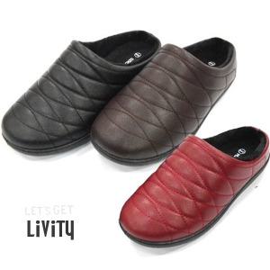 [230~280mm] LIVITY 남녀공용 기본형 사무실겸용 방한 털슬리퍼 털단화 방한화 M220