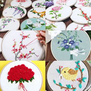 프랑스자수 패키지세트 꽃 DIY키트 리스 29종