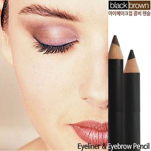 부드럽고 잘 그려지는 아이라이너 아이브로우 겸용 그리마스 블랙 브라운 투컬러 콤비펜슬