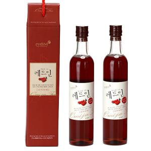 문경 레드인 오미자청 375ml x 2병 오미자 엑기스 원액 음료