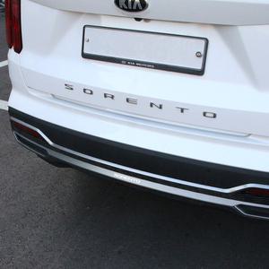 쏘렌토 MQ4 알루미늄 리어범퍼 하단 디퓨저 가니쉬 튜닝 용품 메탈 외장 커버 크롬