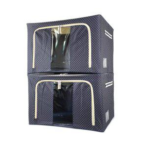 리빙박스 옷 잡화 다용도 대형 정리함 66L 2개