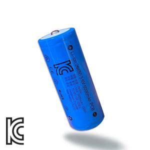 KC인증 인증배터리 충전용 26650배터리5000mAh 고방전 건전지 충전지