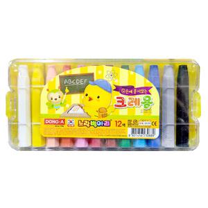 officeseller 동아 노랑병아리 크레용 크레파스 12색세트