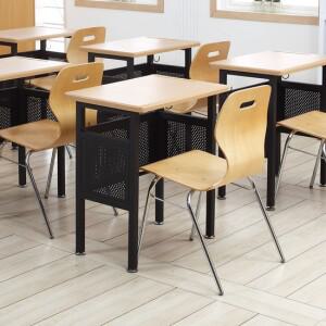 블랙타공 1인용 학생 학원책상 D01