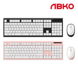 앱코 WKM03 무선 키보드마우스 세트 블랙