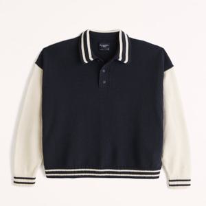 ABERCROMBIE 롱슬리브 럭비 폴로 스웨터