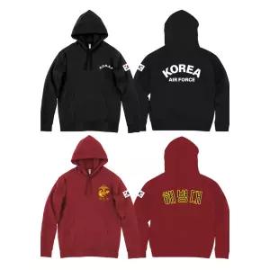 [노멀쉐이크]ROKA 기모 로카후드티 육군 해군 공군 해병대 프린트스타 NSSTT0289_NMS