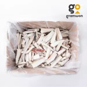 벌크 업소용 대왕오징어 칼집 귀채 4kg 무라사키 볶음용 짬뽕용 오징어채